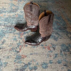 Lucchese Brown Western Cowboy Boots